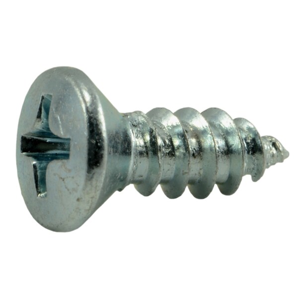 Midwest Fastener Sheet Metal Screw, #8 x 1/2 in, Zinc Plated Steel Oval Head Phillips Drive, 50 PK 67725 - main